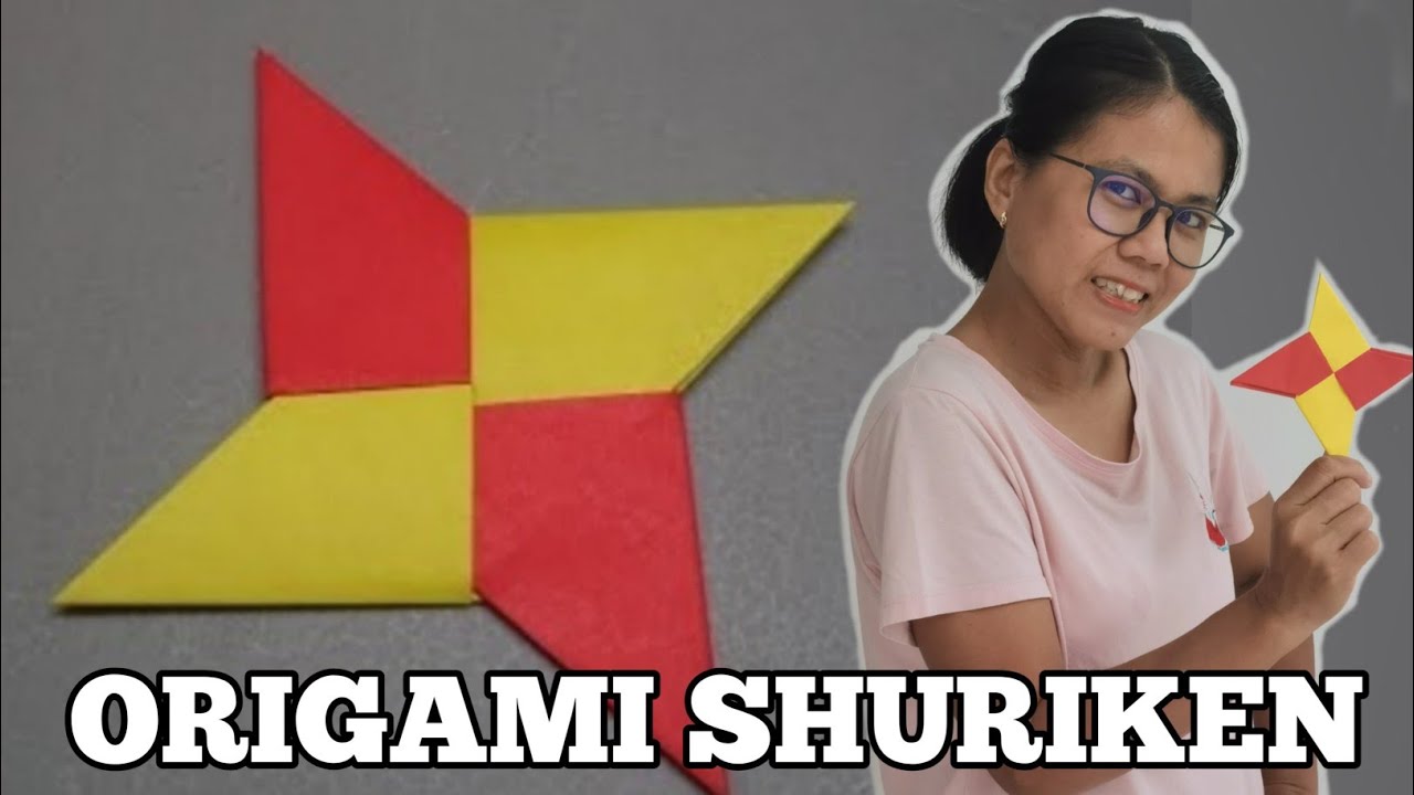 Cara Membuat Origami Shuriken Suriken - YouTube