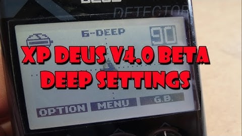 xp deus v4  beta deep settings