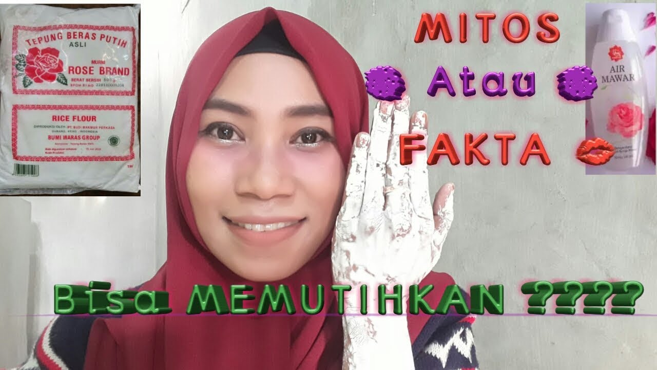 Cara Memutihkan Kulit Tangan Dengan Tepung Beras Dan Air Mawar Youtube
