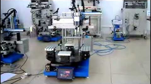 mini flat screen printing machine with rotary table HC 2030X