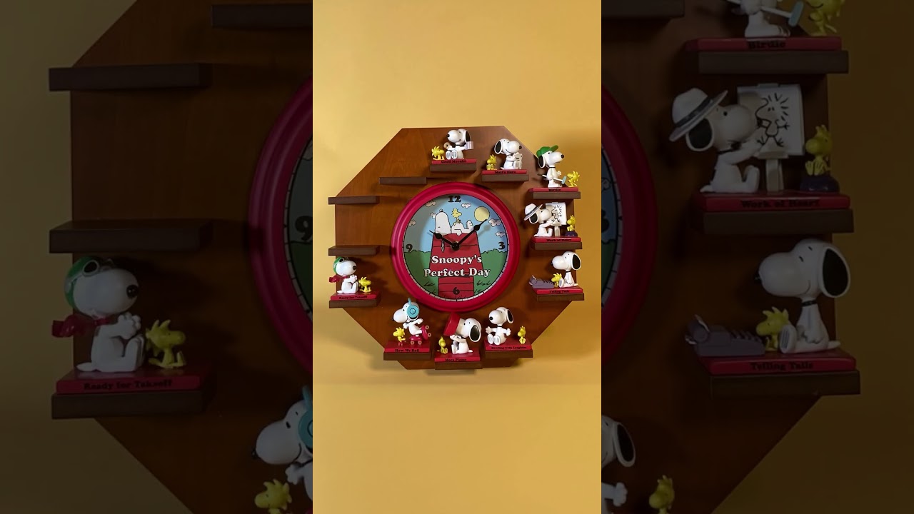Snoopy clock collection adds friendly cheer to your PEANUTS™ decor
