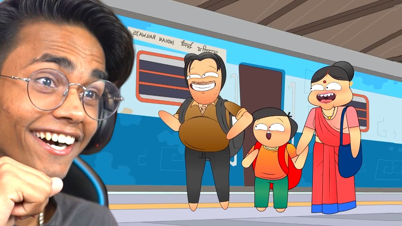 ⁣HardToonz INDIAN FAMILY TRIPS PARODY Animations😂