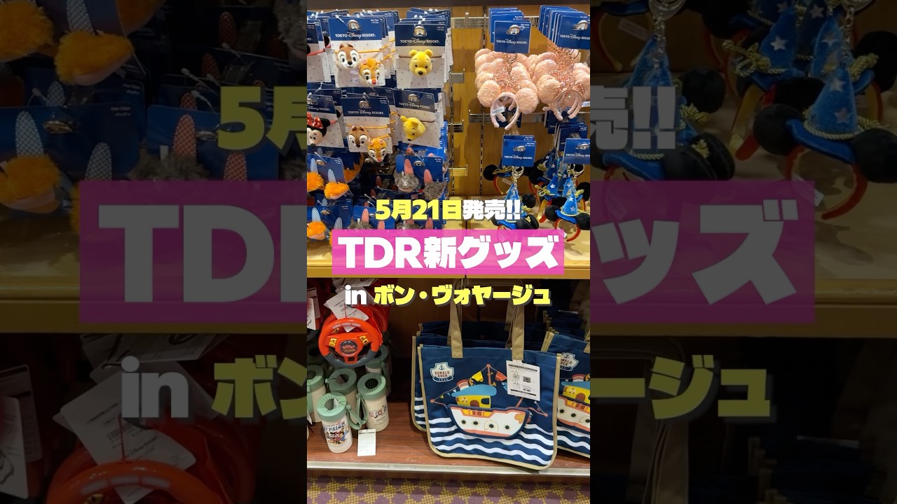 【本日発売✨】5月21日発売ディズニーリゾート新グッズ紹介!【ボン・ヴォヤージュ】