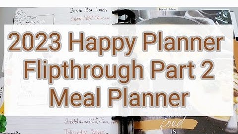 Happy Planner | #planner Flip Through | 2023 Frankenplanner | Meal Planner