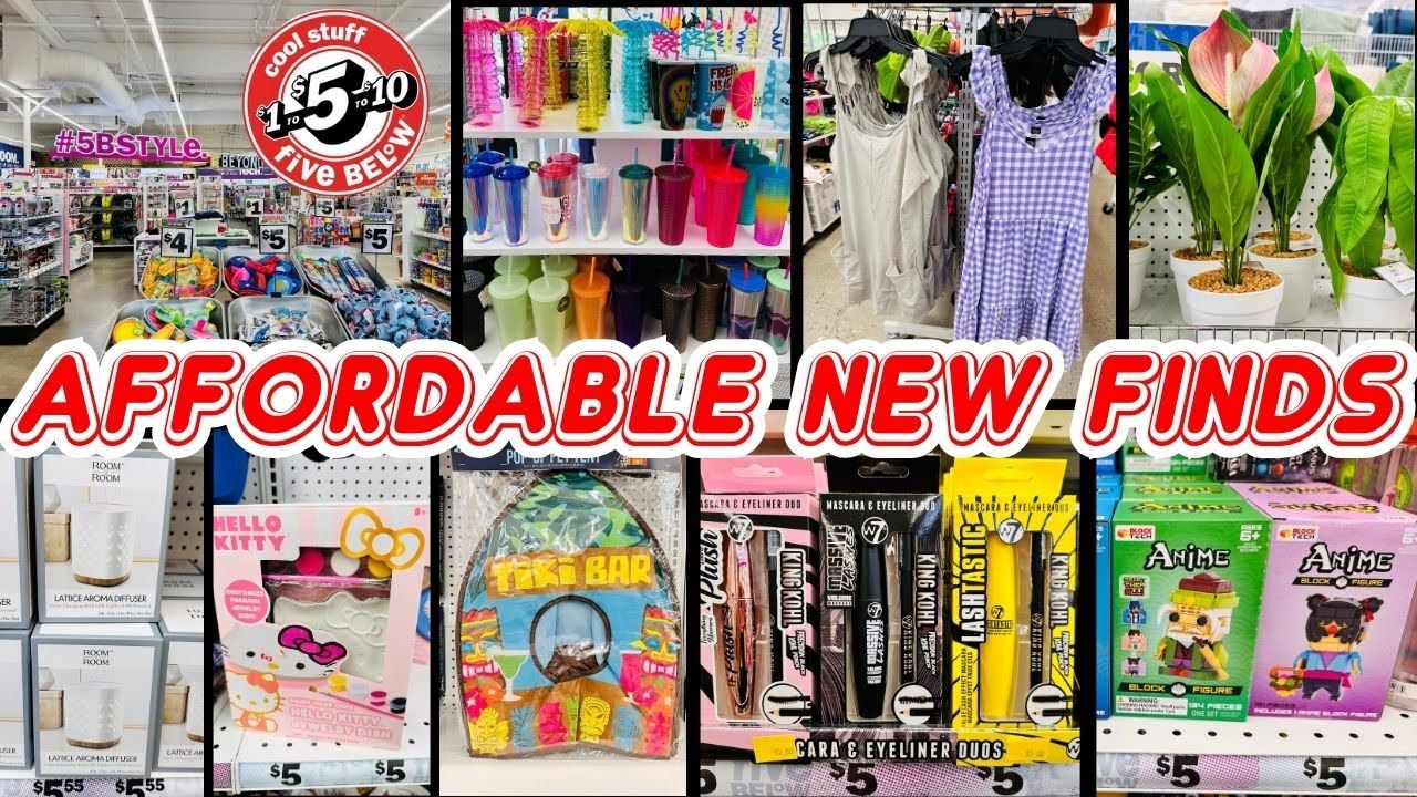 FIVE BELOW SHOPPING, AFFORDABLE NEW FINDS