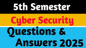 BA,B.Com 5th semester Cyber Security questions with answers 2025