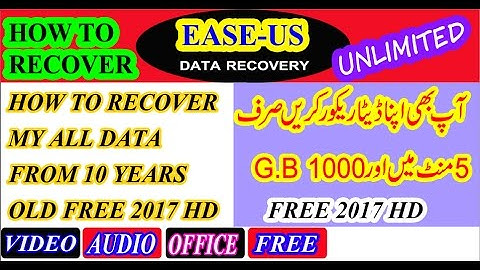 How to Recover Data/Files from a Formatted Hard Disk Pen Drive Memory Card Step By Step