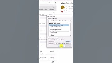 How to use Outlook Search Folders