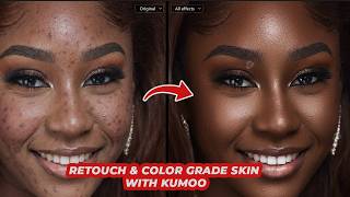 Clean Skin Retouch &amp; Color Grading Made Easy with Kumoo AI