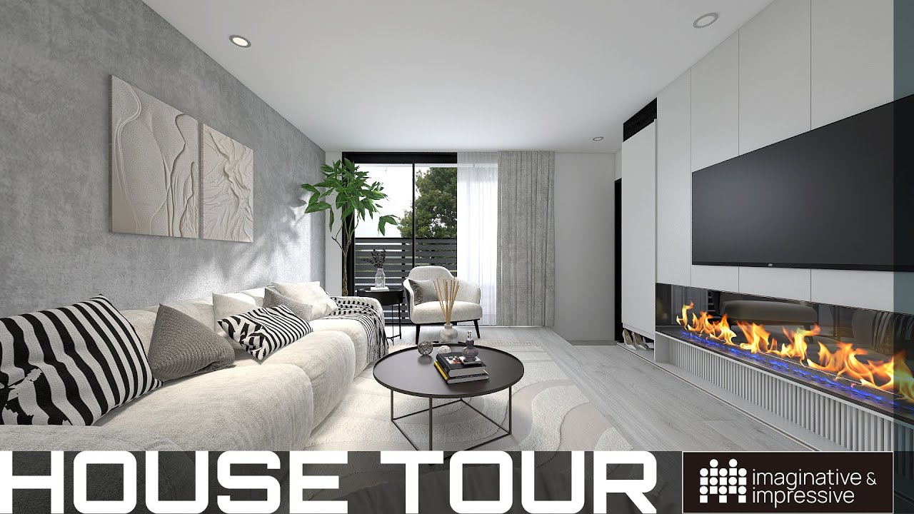 Tiny House Design: 6x7 Incredibly Beautiful Minimalist Single level House in "Cloud Dancer" | HD