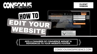 How to Add a Chamber of Commerce Widget & References to Your Website Footer | Conscious Web Presence