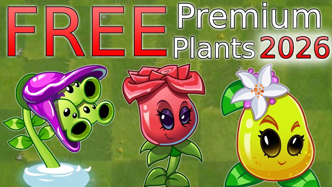 How to Unlock ALL Premium Plants for FREE! - (WORKING 2026) - Plants Vs  Zombies 2