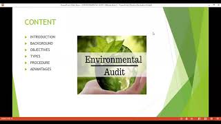 Environmental Audit