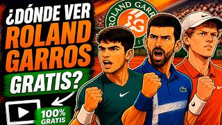 Ver Roland Garros GRATIS 2026 🎾 | Tenis ATP en Directo