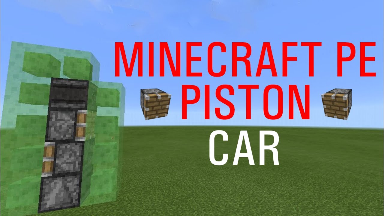 Minecraft PE 1.1.0.0: Redstone Tutorial - Piston - YouTube
