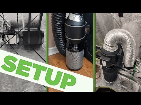 How to Install/Setup Inline Fan Kit - 2022 UPDATE - Hang and Floor Install - Vivosun, AC Infinity