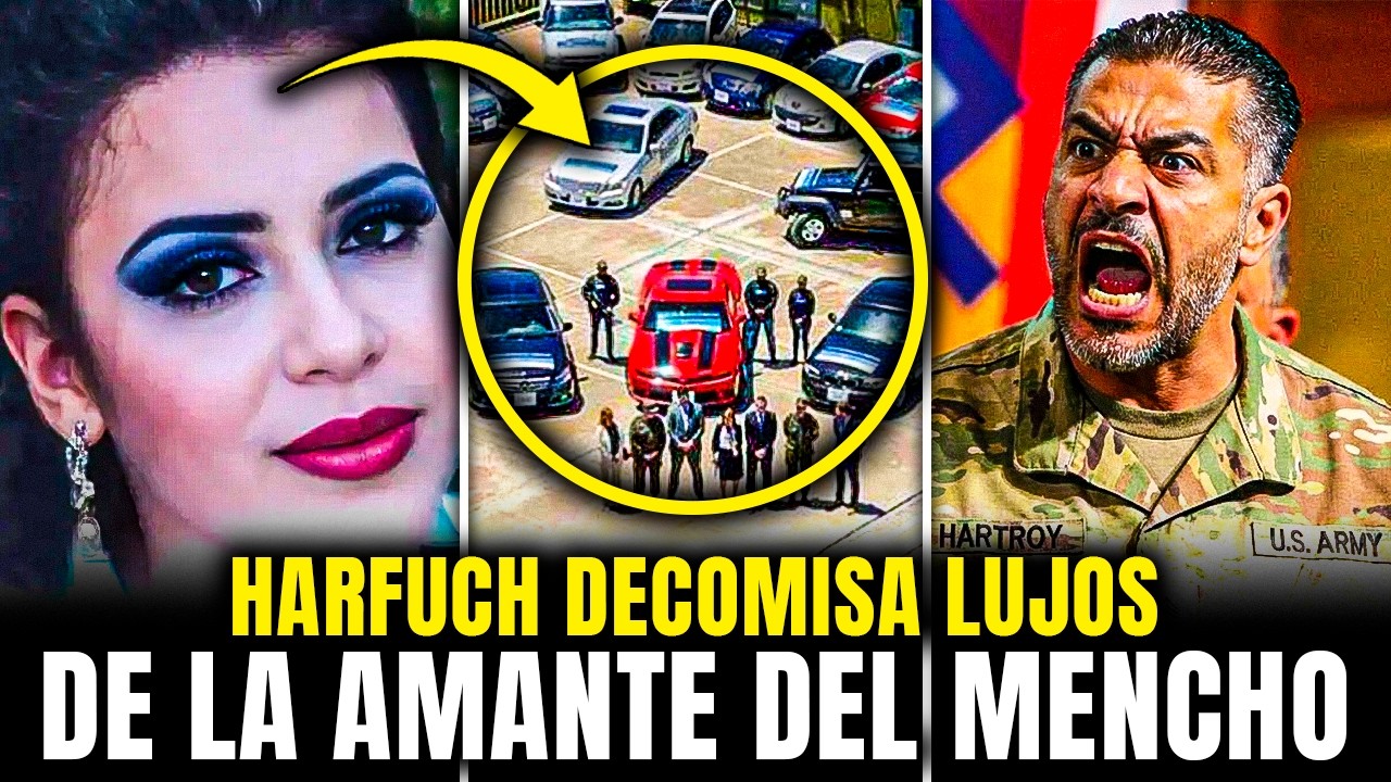 HARFUCH DETIENE a GUADALUPE CARRILLO la AMANTE del MENCHO y DECOMISA JOYAS y 5 CAMIONETAS de LUJO