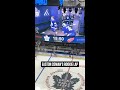 Easton Cowan takes his rookie lap ahead of his Maple Leafs debut! 🤠 #leafs #nhl #hockey