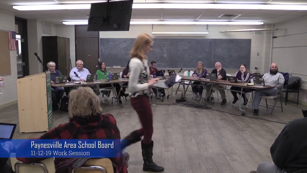 111219 Paynesville Area School Board Work Session YouTube