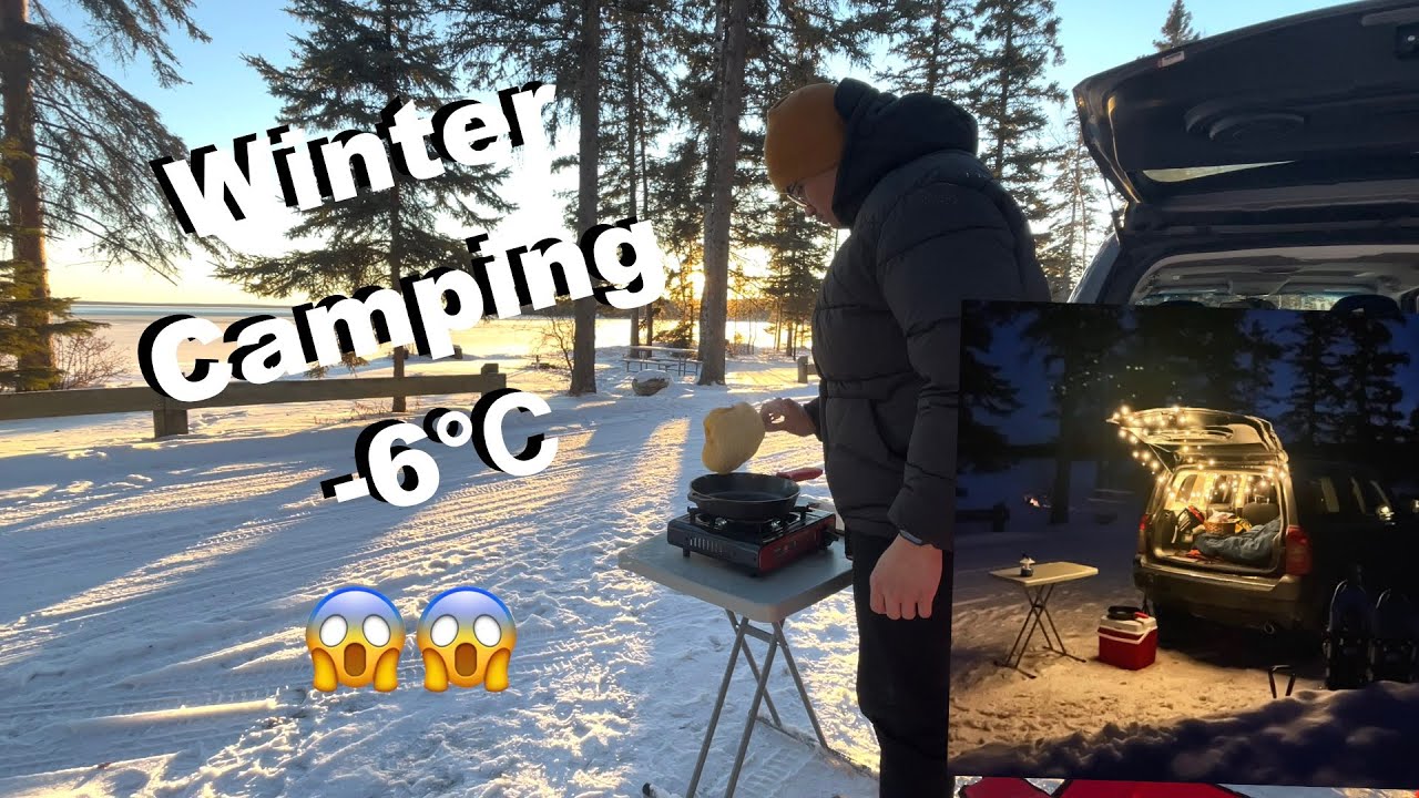Winter Car Camping in my SUV in Canada! | Waskesiu Lake Saskatchewan
