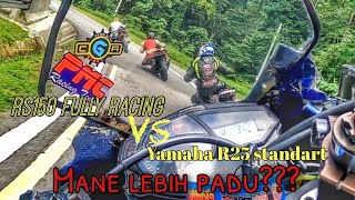 Honda Rs150 full racing spec Vs Yamaha R25 standet kilang- k.klawang stage 2.mane lagi padu??