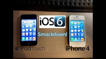 iOS 6 Smackdown! iPod Touch 4 vs. iPhone 4! (old school speedtest)