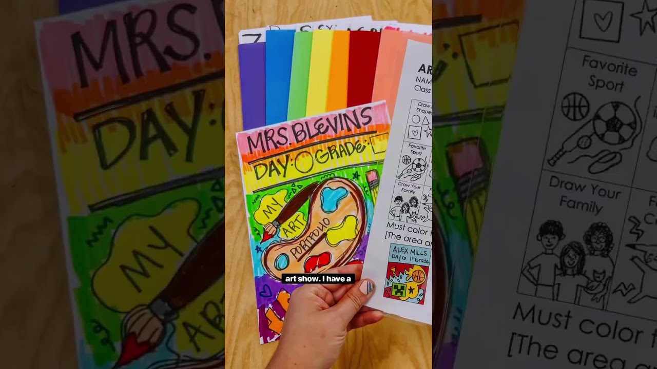 First day of art portfolios 