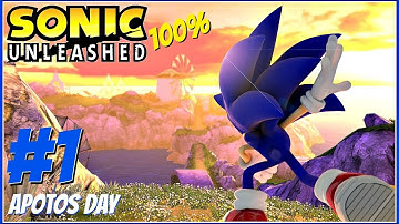 Sonic Unleashed (XBOX 360) (100%): Part 1- Apotos Day (1080p)