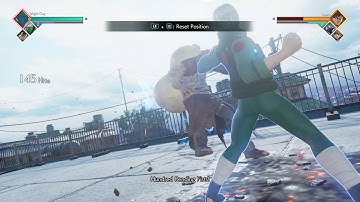 JUMP FORCE | Type C | 8 - Gates Taijutsu Build 50% 222 Hit Combo [ Bonus+ Throwback ]