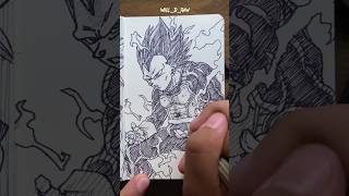 [ASMR] Drawing Vegeta 😠- DragonBall #satisfying #shorts #asmr