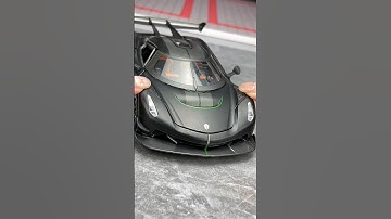 Mininature Black Koenigsegg Jesko diecast model car #diecast #modelcars