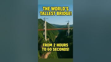 The World’s Tallest Bridge   From 2 Hours to 60 Seconds!  #curiosityai #mindblown #futuretech