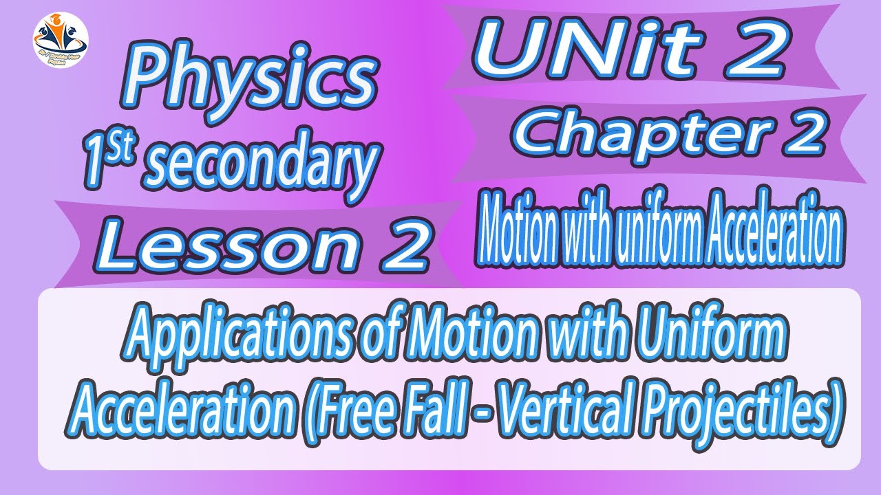 sec.1|Applications of Motion with Uniform Acceleration (Free Fall - Vertical Projectiles)