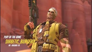 Overwatch Highlights #172: Soldier 76(SNIPED WITH MY HELIX ROCKETS)