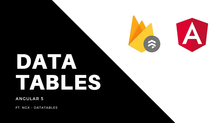 Angular 5 - Data Tables revisited