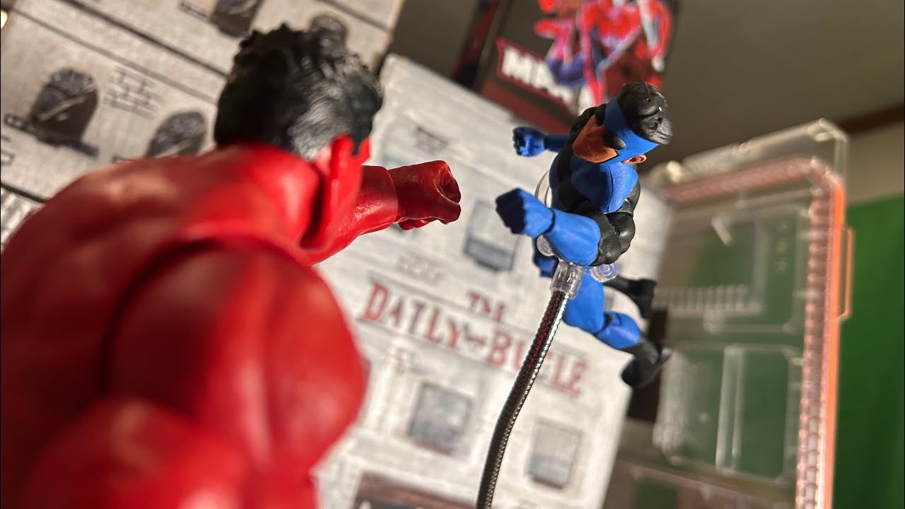 Stop Motion Invincible Invincible vs Red Hulk Stop Motion Fight - YouTube