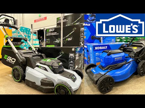 LOWES Lawn Mowers Prices in Store Walking