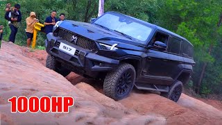 Dongfeng Warrior 917 Ev 1000 Hp Vs Tank 300 2.0L Turbo Pk Off-Road | Ford Ranger Raptor Climbs Hard