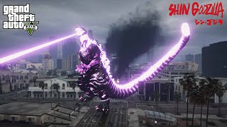GTA 5 - Shin Godzilla Mod (シン・ゴジラ) Atomic Breath 4K