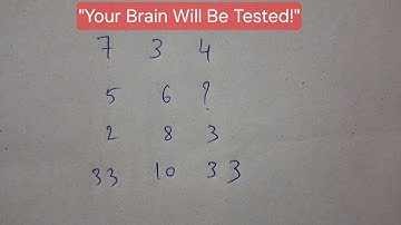 "Puzzel met ontbrekende getallen | Hersenkraker | Los dit wiskundige raadsel op 🔢🧠"