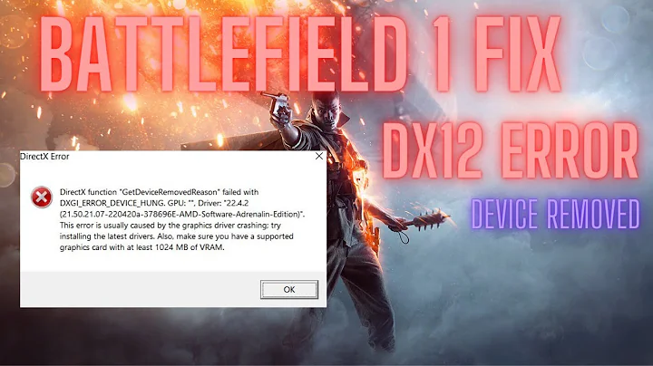 Battlefield 1 Dx12 Error Fix