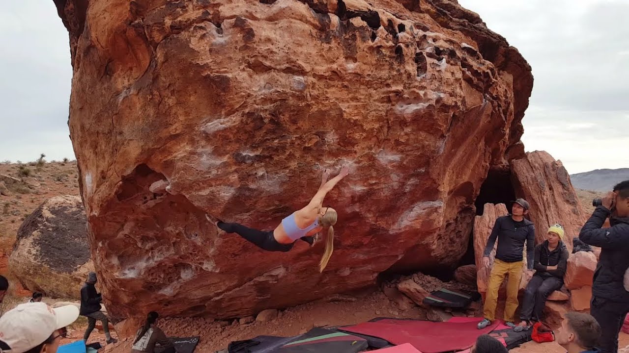 Monkey Bar Traverse** 🐵 (V6/7) Send - Red Rocks
