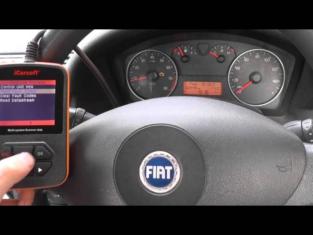 Fiat Engine Warning Light Problem SOLVED iCarsoft - YouTube