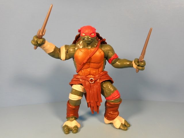 2014 TMNT COMBAT WARRIOR RAPHAEL DELUXE ACTION FIGURE MOVIE TOY