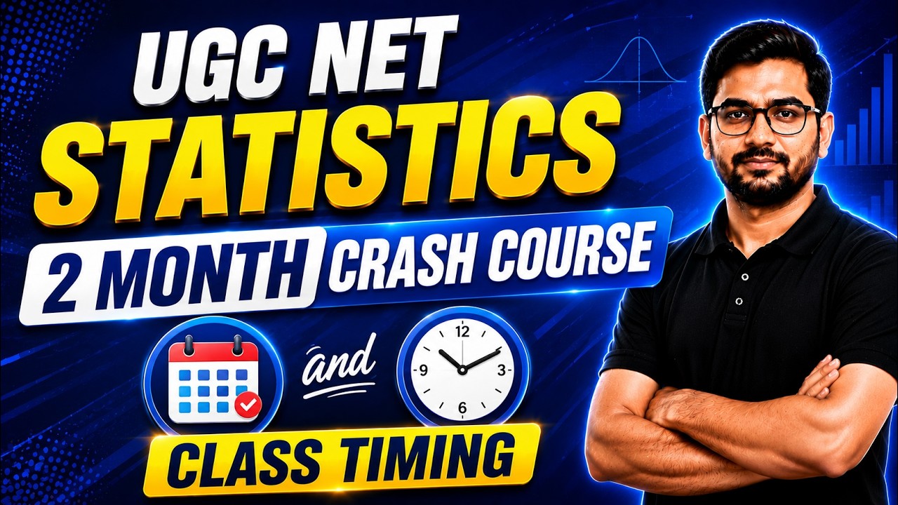 UGC NET STATISTICS 2 Month Crash Course and Class Timing | MathStats ...