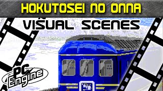 PC Engine Visual Scenes: Hokutosei no Onna (Nishimura Kyotaro Mystery) opening and ending