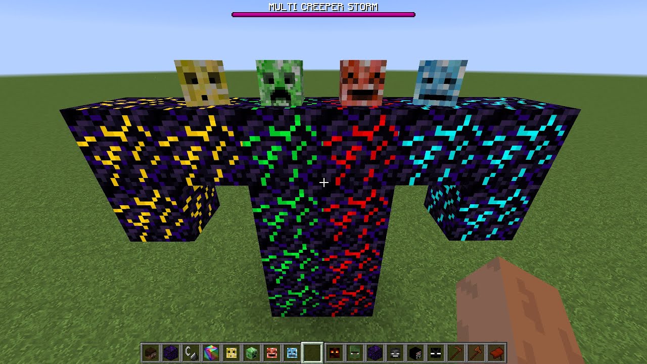what if you create a MULTI CREEPER LONG in MINECRAFT - YouTube