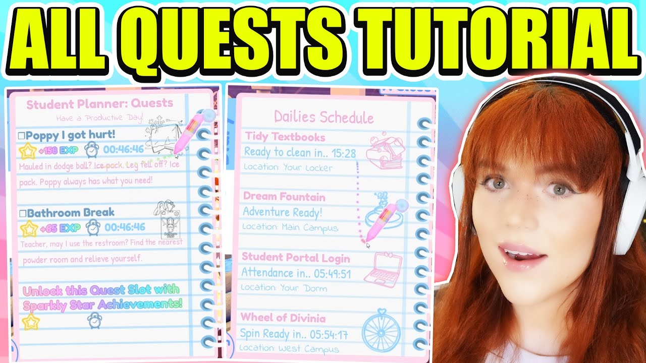 HOW TO COMPLETE ALL QUESTS IN CAMPUS 3 AND UNLOCK THE PRIZES! 🏰 Royale High New School Quests