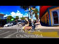 Walking Folly Beach, SC - City Square Near The Ocean - 4K