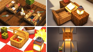 12 Furniture BUILD HACKS in Minecraft  Easy Designs